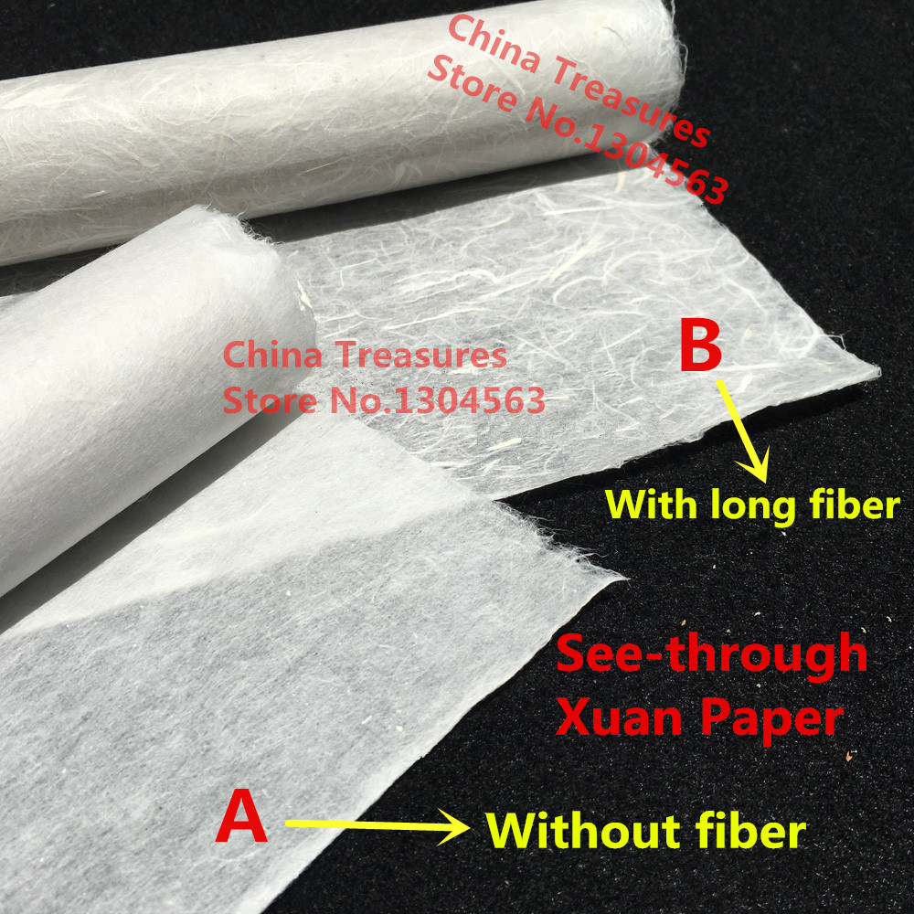 Ink Blotter Paper - 10 yaprak See-through çin Qingshui pirinç