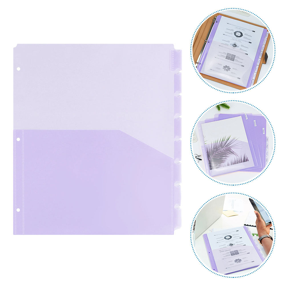 Tab Divider A4 - 2 Takım A4 PP Plastik Cepli