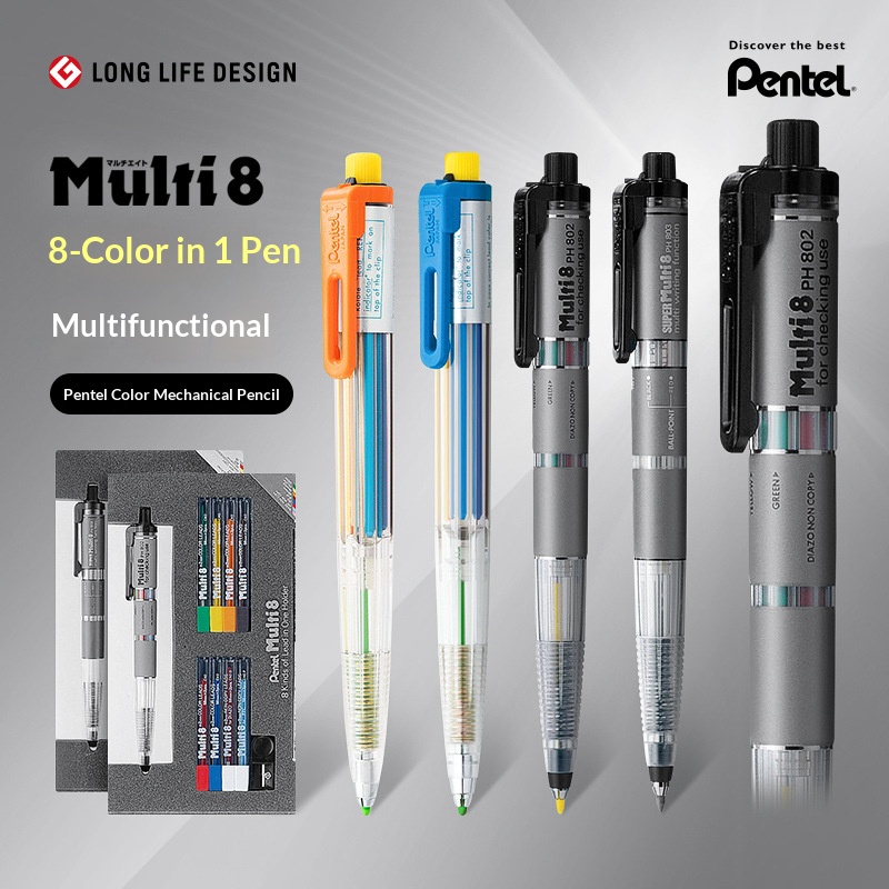 Pentel Multi 8 in 1 Renkli Mek - Staedtler Pencil Lumocolor incelemesi ve fiyatı