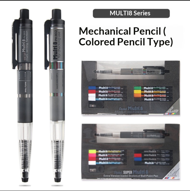 Pentel Multi 8 in 1 Renkli Mek - Staedtler Pencil Lumocolor incelemesi ve fiyatı