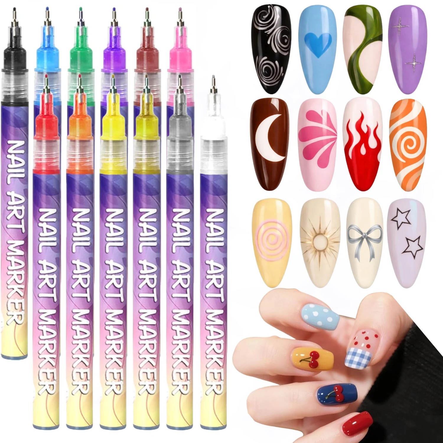 12 Renkli 3D Tırnak Sanatı Kal - Correction Pen Fine incelemesi ve fiyatı