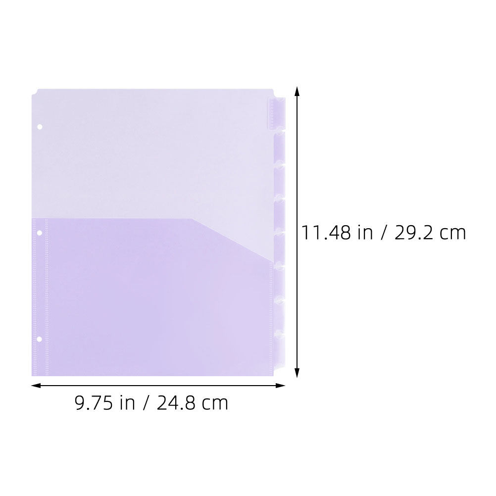 2 Set PP Plastik A4 Klasör Böl - Tab Divider A4 incelemesi ve fiyatı